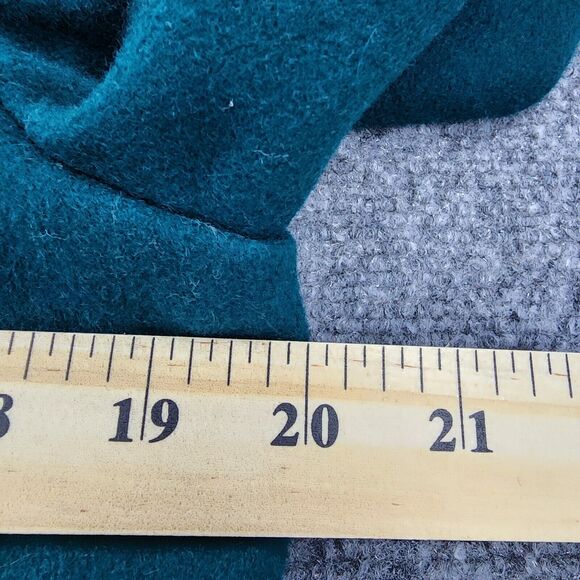 Vintage LL Bean Blazer Womens 10R Green Wool Metal Buttons USA Made 90s Coat - Picture 5 of 12